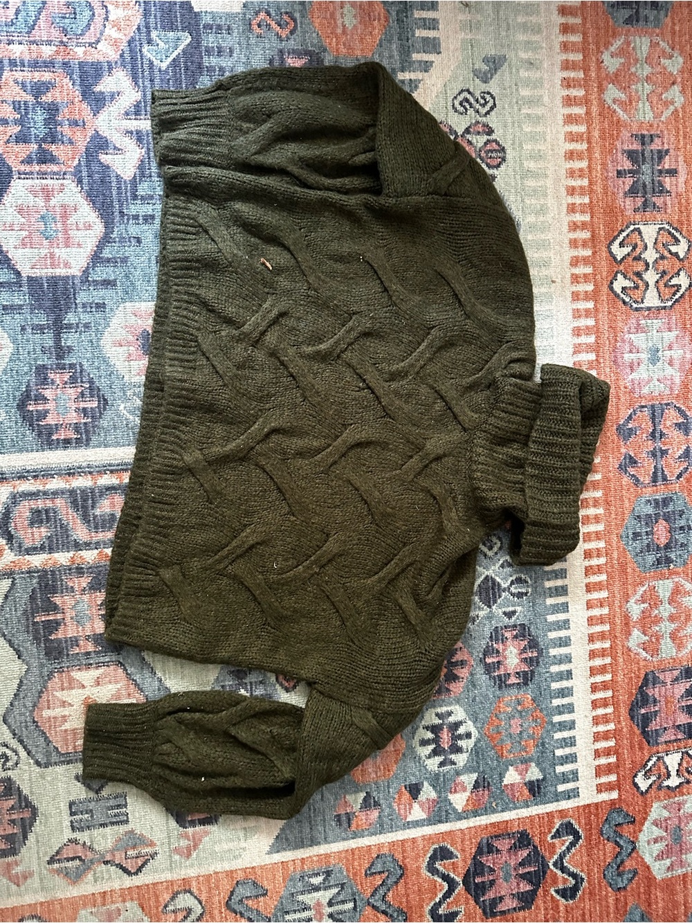 Madewell Olive Cable Turtleneck Sweater - Men